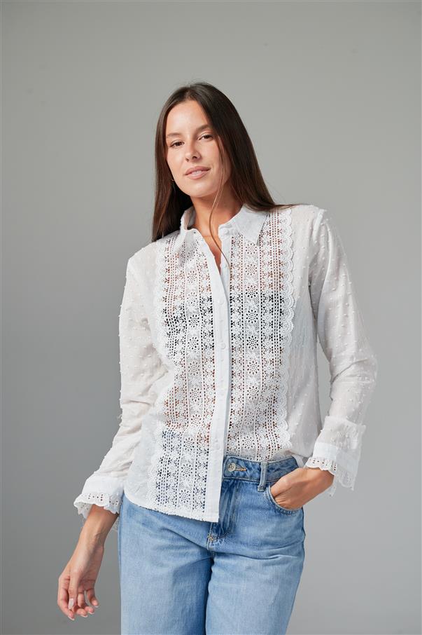 Camisa Vandal Plumeti Bordada